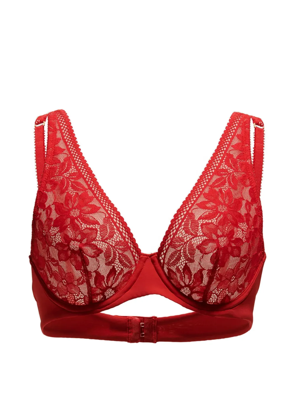 Wolford floral-lace bra - Rosso