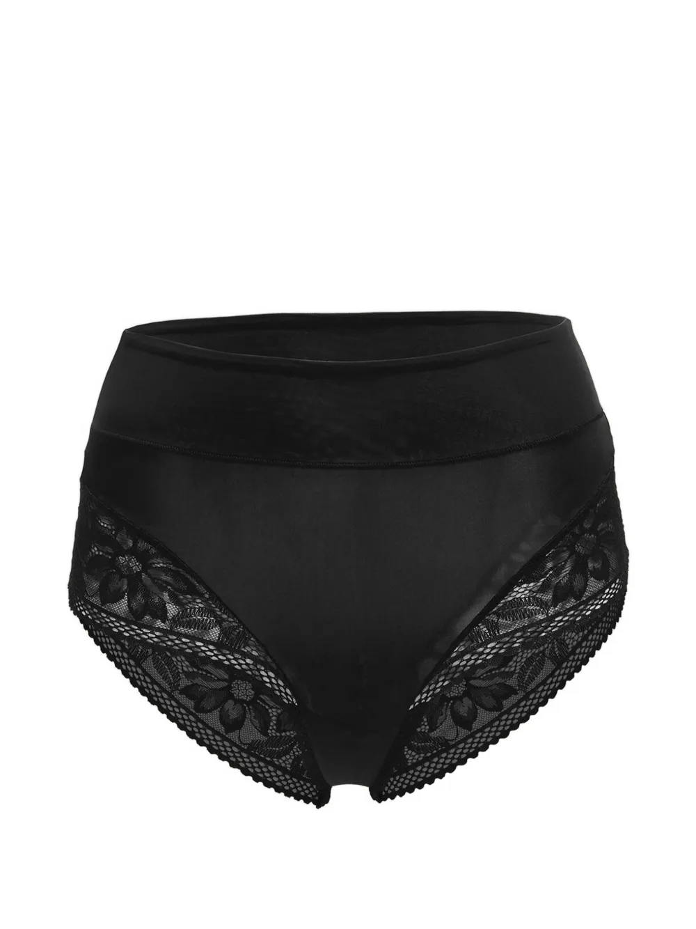 Wolford lace-trim high-waisted briefs - Schwarz