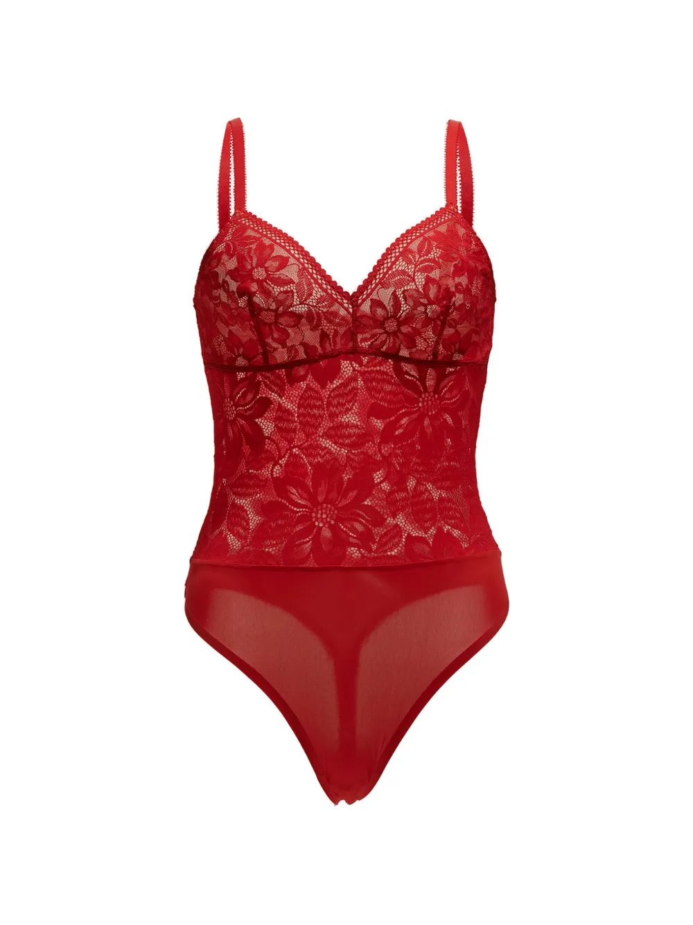 Wolford floral-lace bodysuit - Rot