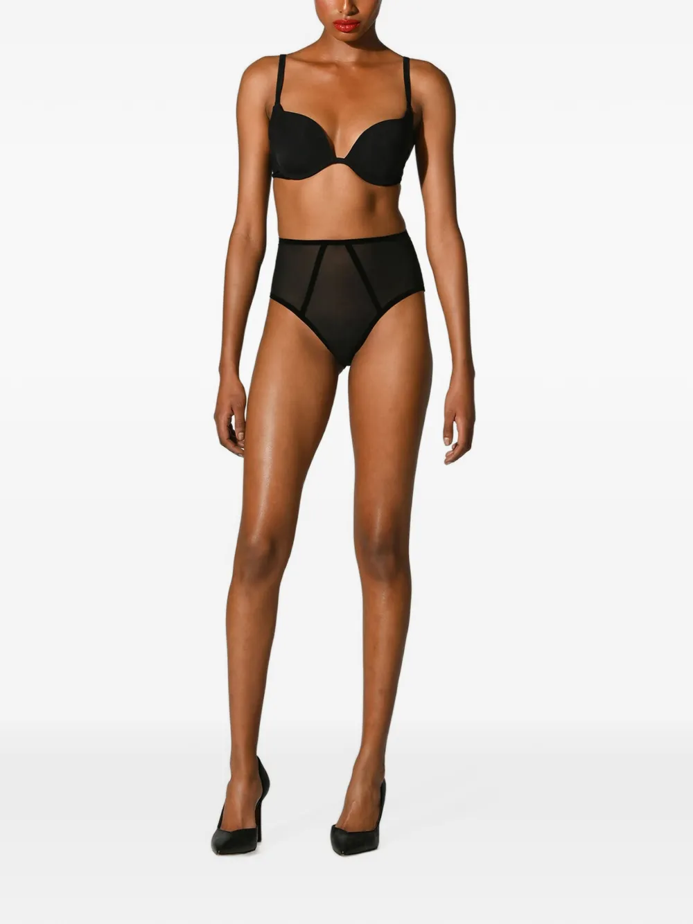 Wolford tulle push-up bra Zwart