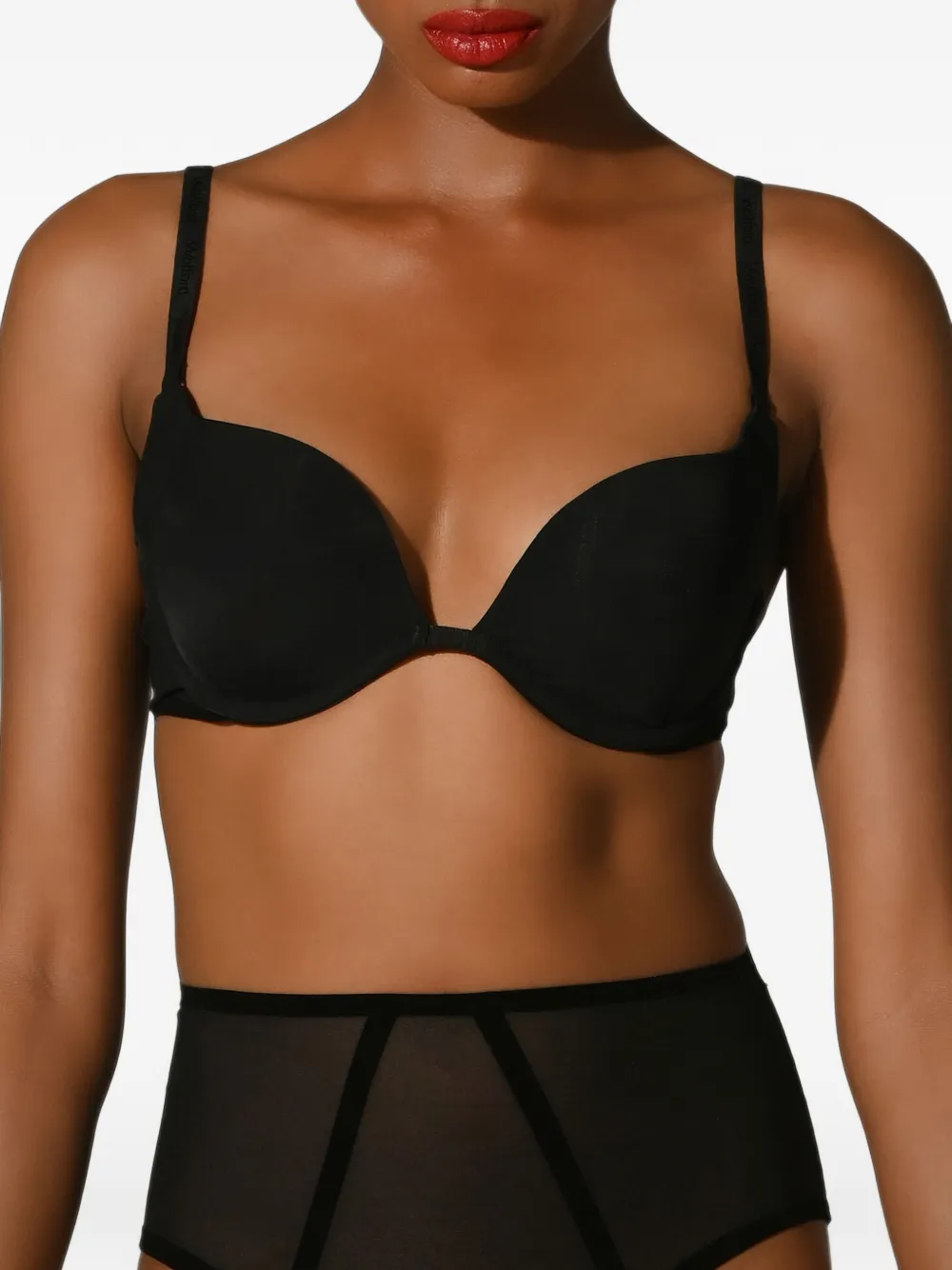 Wolford tulle push-up bra Zwart
