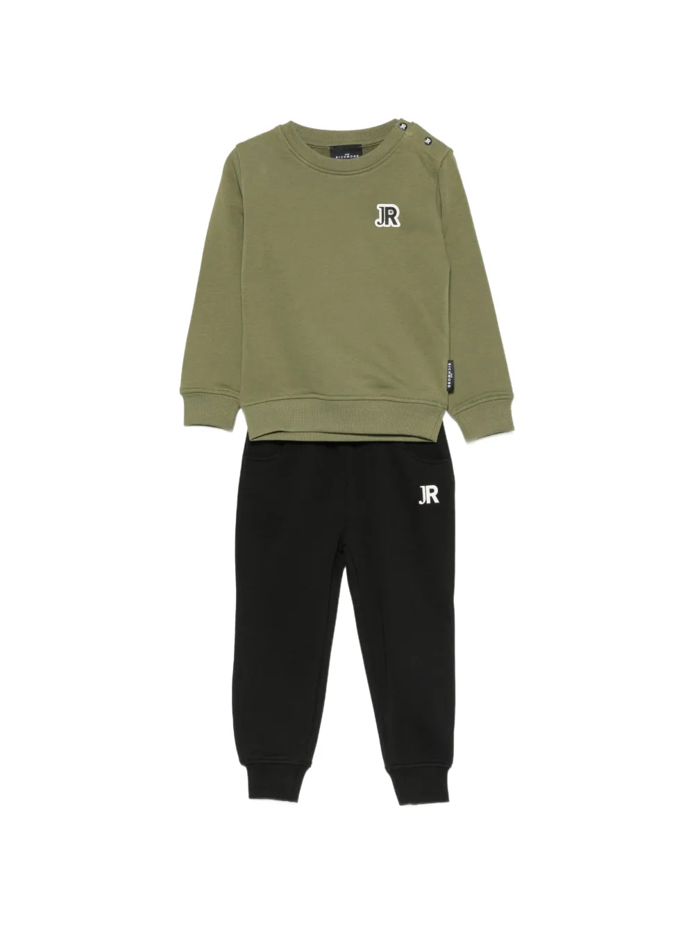 John Richmond Junior logo-patch tracksuit - Nero