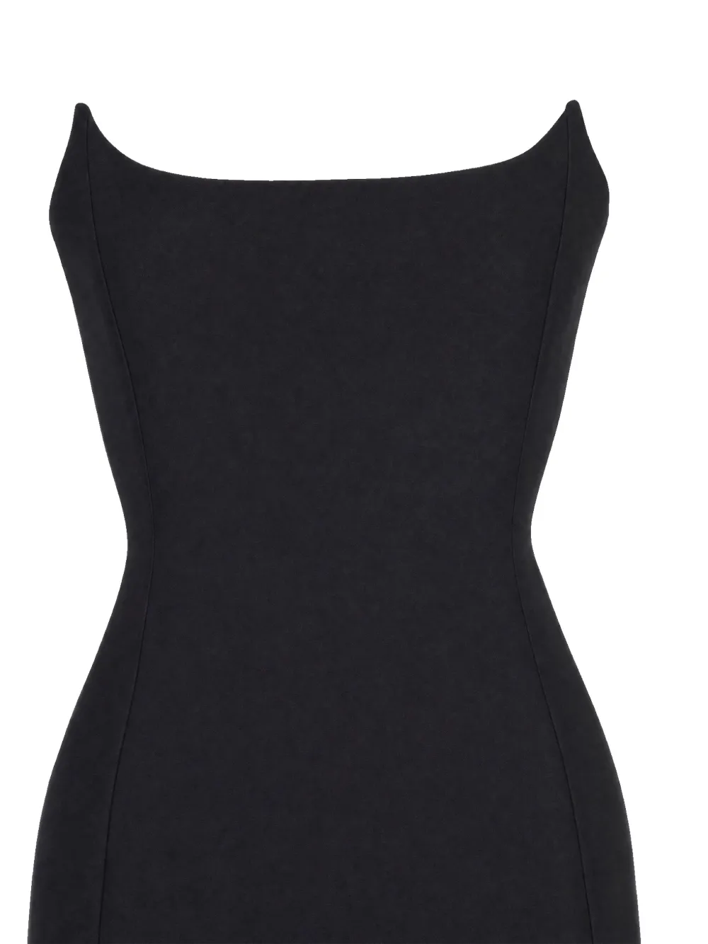 Balenciaga Midi-jurk met bustier Zwart