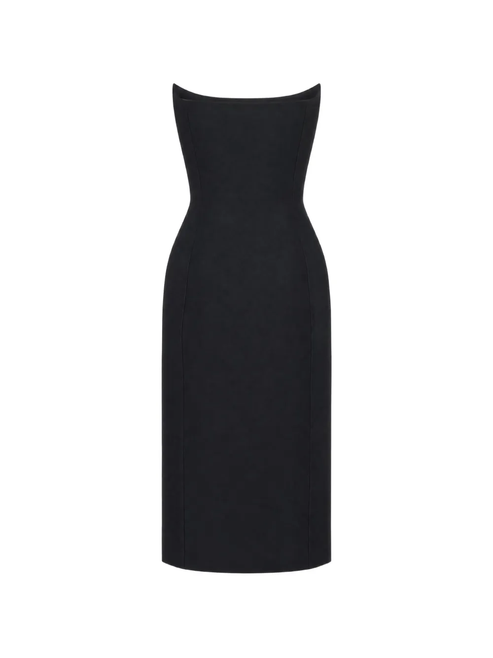 Balenciaga Midi-jurk met bustier Zwart