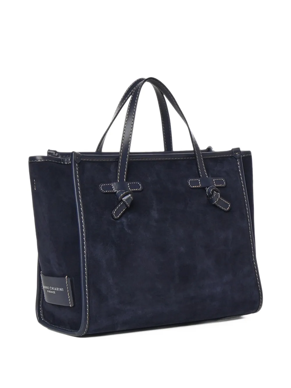 GIANNI CHIARINI medium Miss Marcella 32 suede tote bag Blauw
