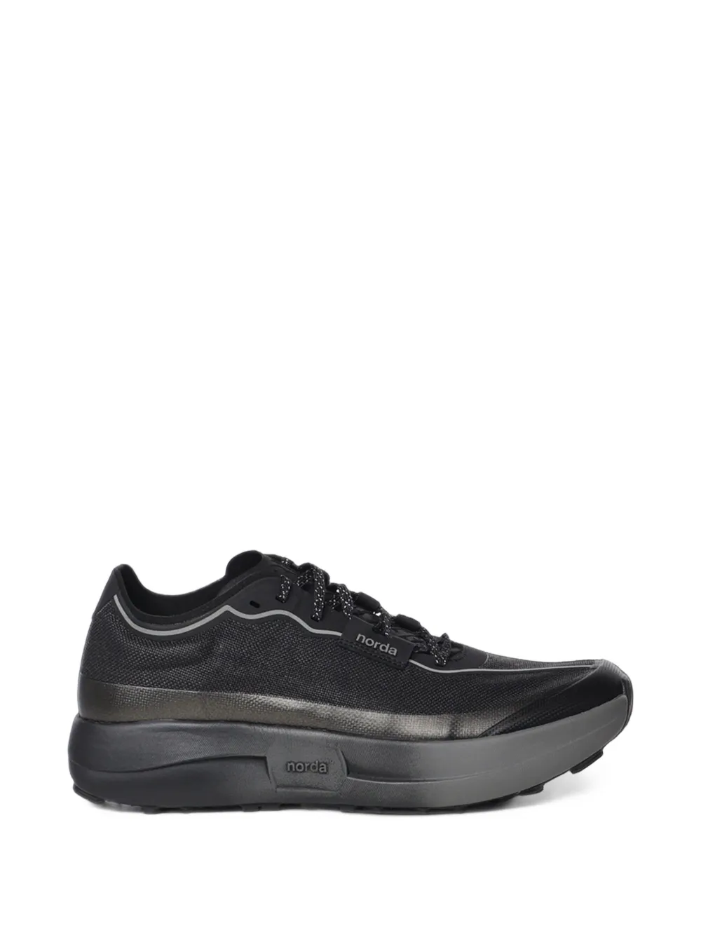 norda 005 logo-appliqué panelled sneakers - Schwarz