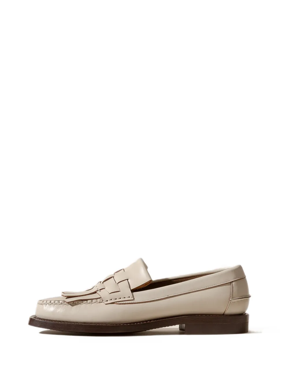 Hereu Marti Loafer mit geflochtenen Fransen - Nude