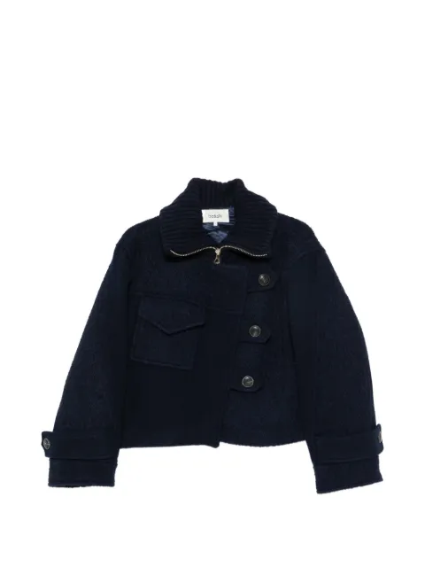 Ba&Sh Dora button-up panelled cropped jacket