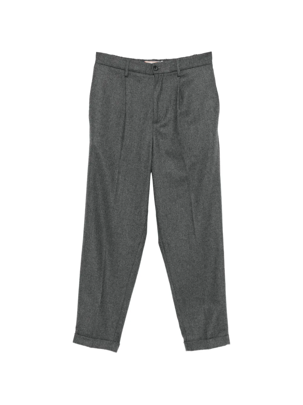 BONHEUR pleated turned-up trousers