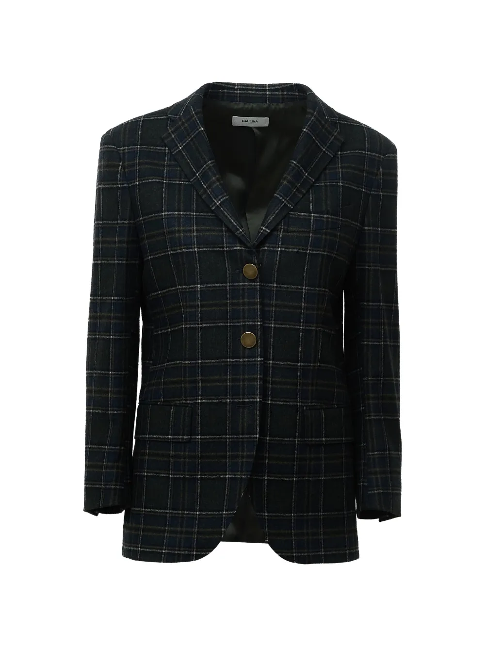 SAULINA check-pattern blazer - Vert SAULINA check-pattern blazer - Vert