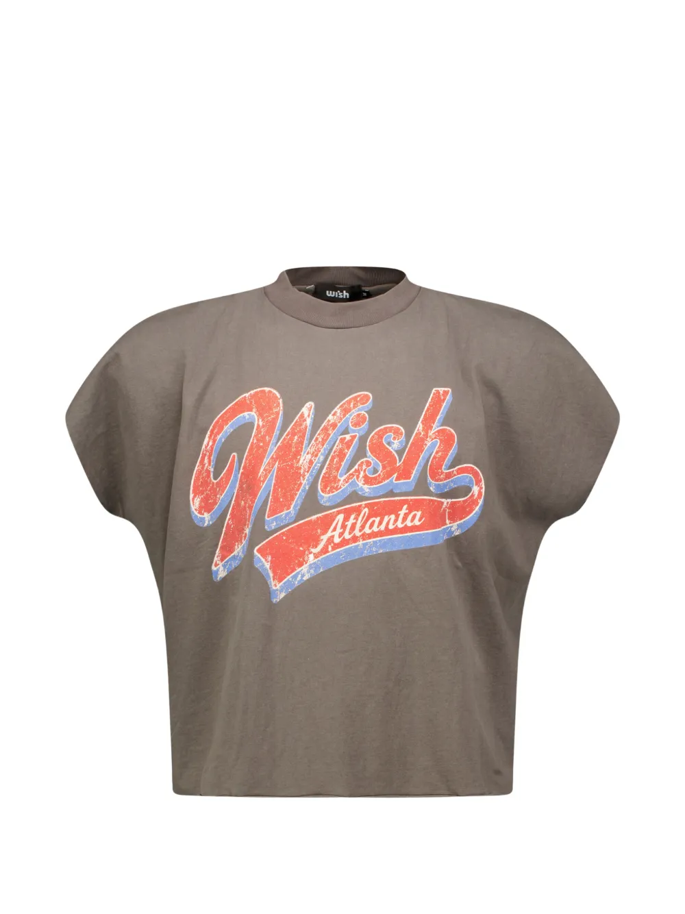 Wish raw-edge T-shirt | Grey | Image 1