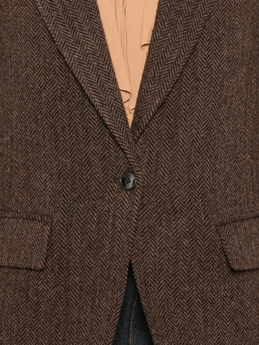 Ba&Sh herringbone single-breasted jacket Bruin