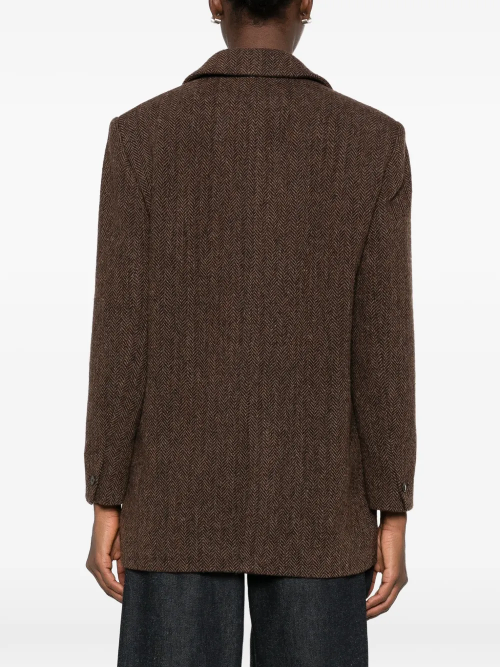Ba&Sh herringbone single-breasted jacket Bruin