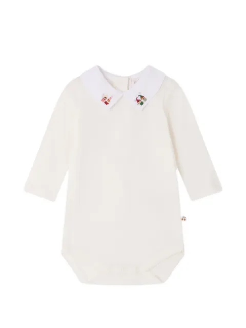 Bonpoint body bordado con cuello Peter Pan