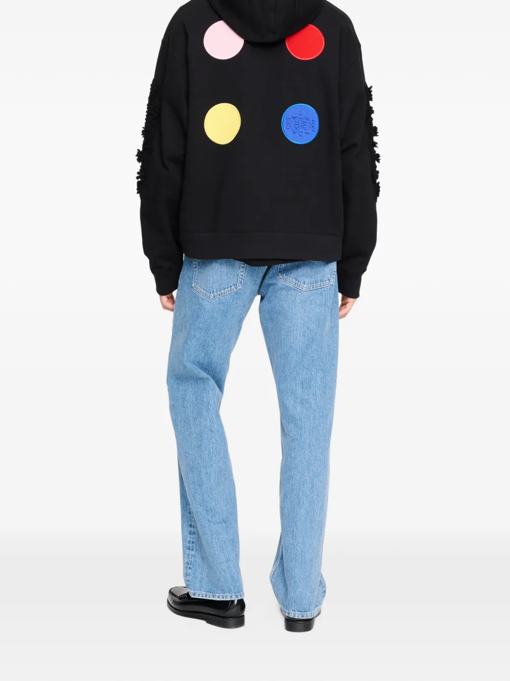 Barrie x Damien Hirst The Spots hoodie met vlinderpatch Zwart