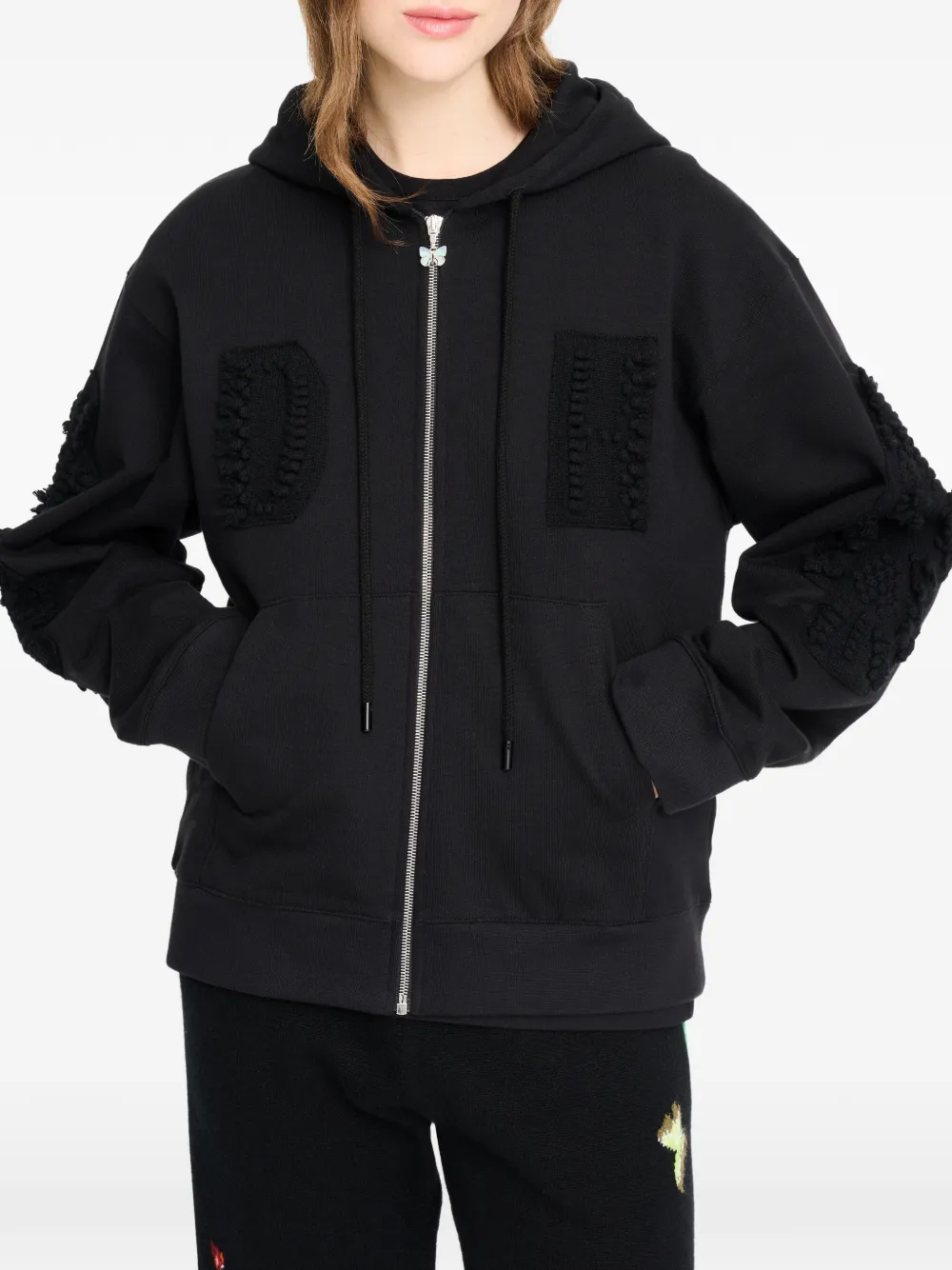 Barrie x Damien Hirst The Spots hoodie met vlinderpatch Zwart