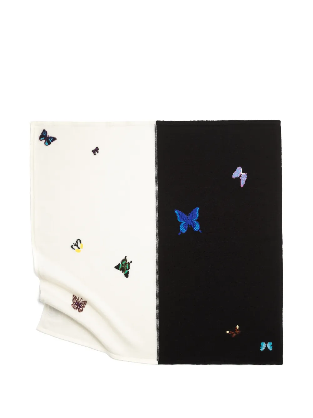 Barrie x Damien Hirst Sciarpa The Butterflies in maglia - Nero