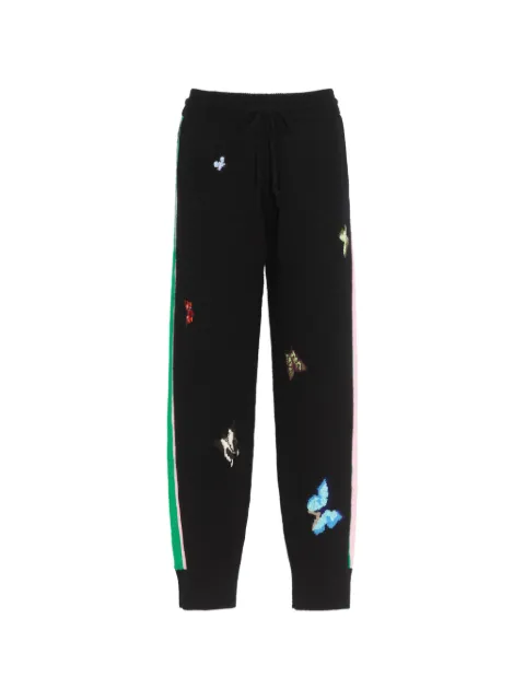 Barrie x Damien Hirst The Butterflies intarsia-knit track pants