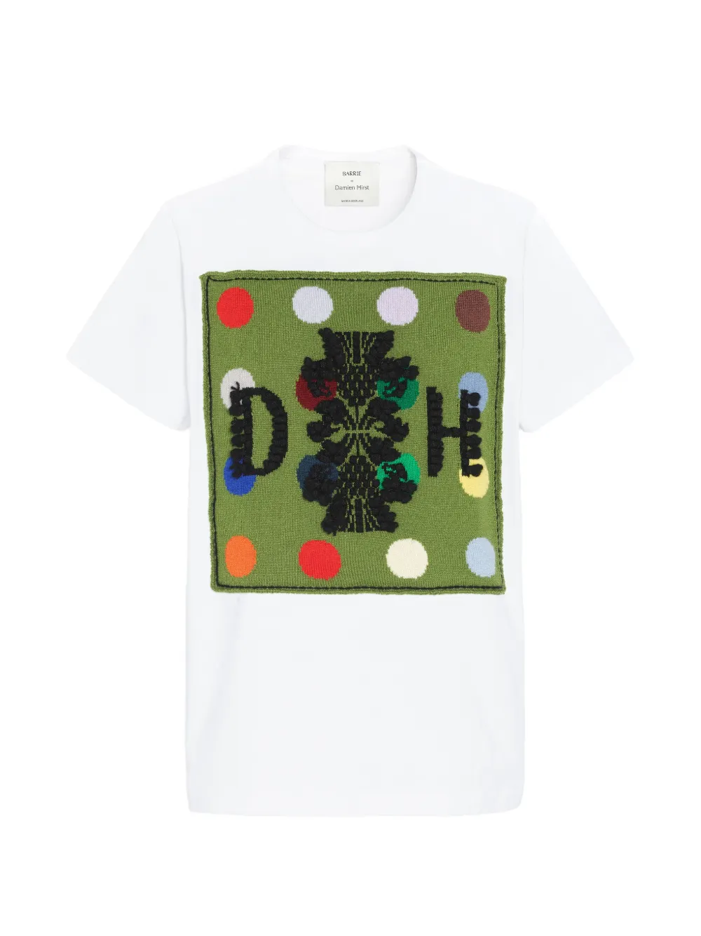 Barrie x Damien Hirst The Spots T-shirt met logopatch Wit