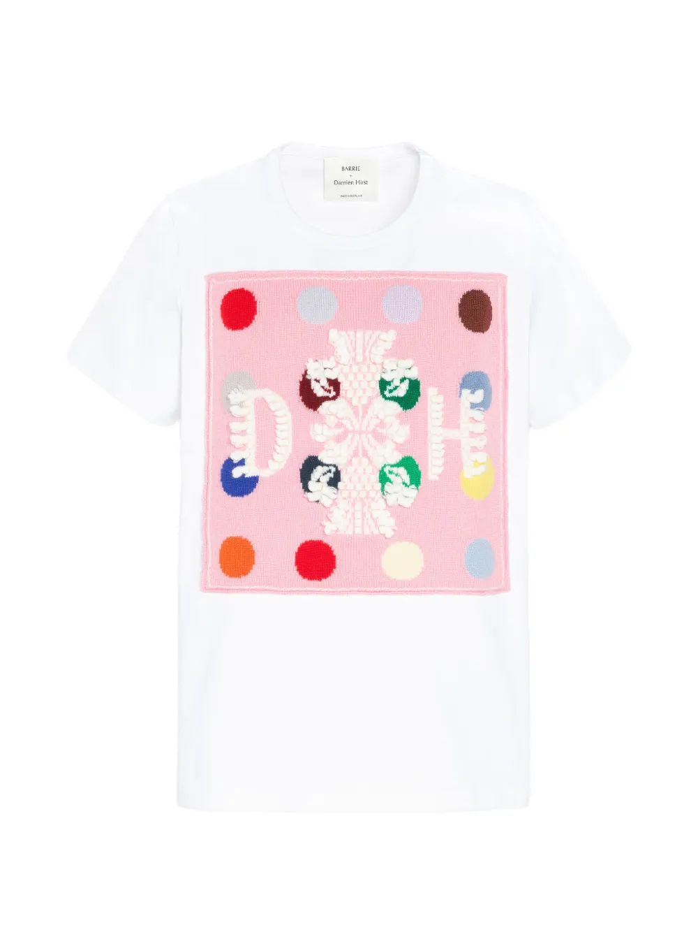 Barrie x Damien Hirst The Spots T-shirt met logopatch Wit