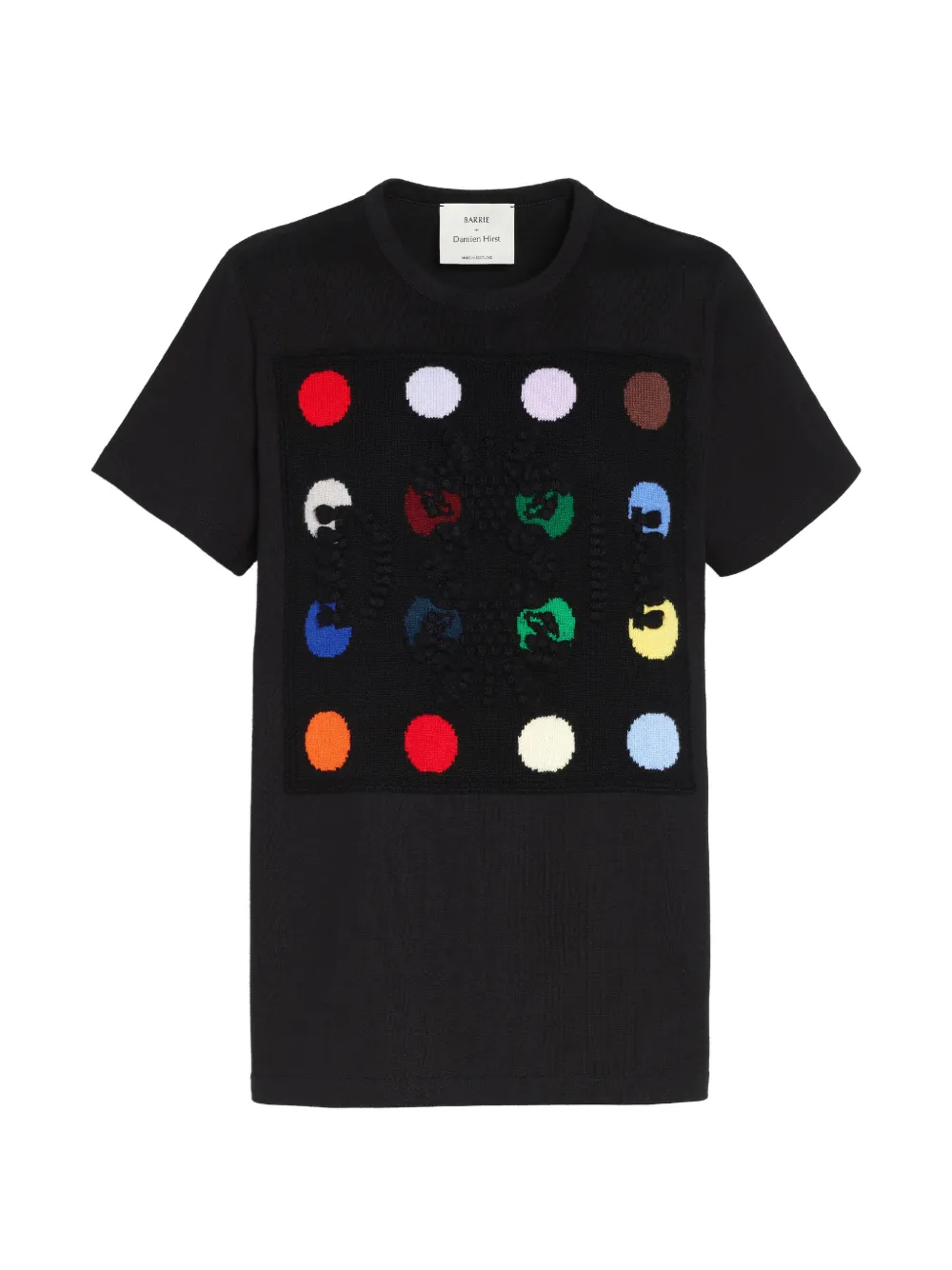 Barrie x Damien Hirst The Spots T-shirt met logo Zwart