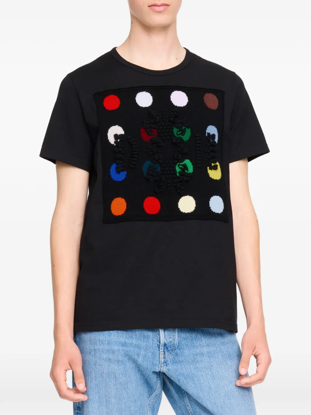 Barrie x Damien Hirst The Spots T-shirt met logo Zwart