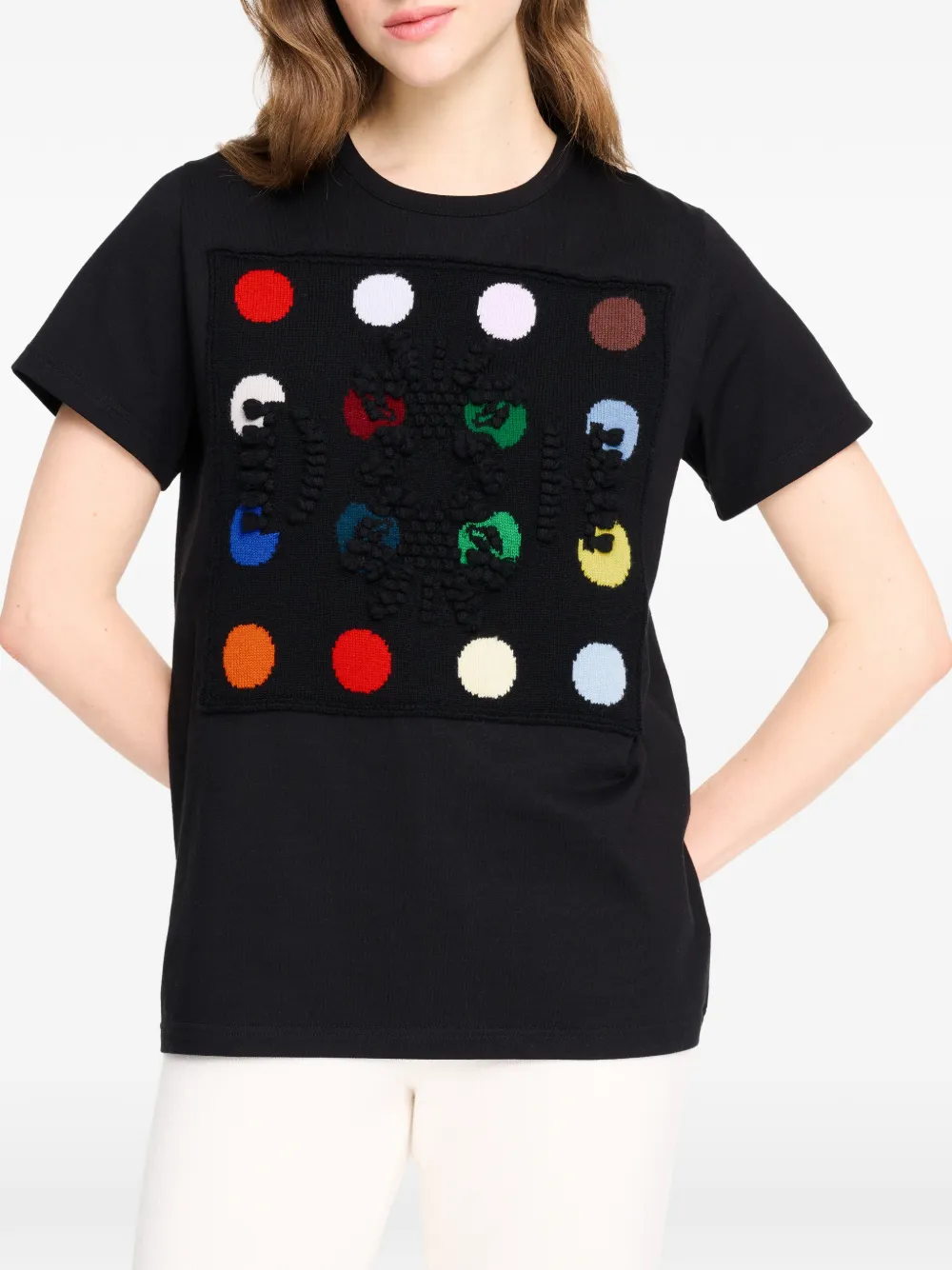 Barrie x Damien Hirst The Spots T-shirt met logo Zwart
