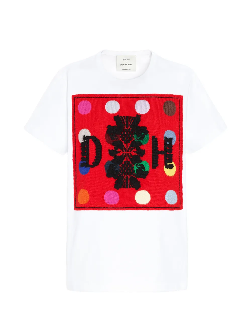 Barrie x Damien Hirst The Spots T-shirt met logo Wit