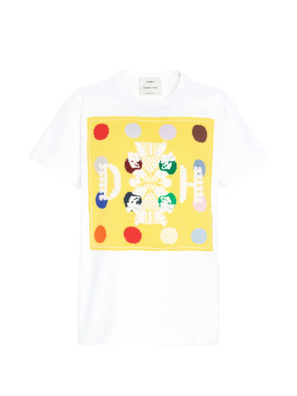 Barrie x Damien Hirst The Spots T-shirt met logo Wit