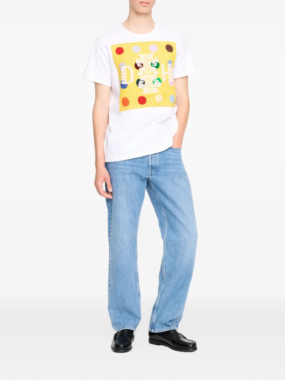 Barrie x Damien Hirst The Spots T-shirt met logo Wit