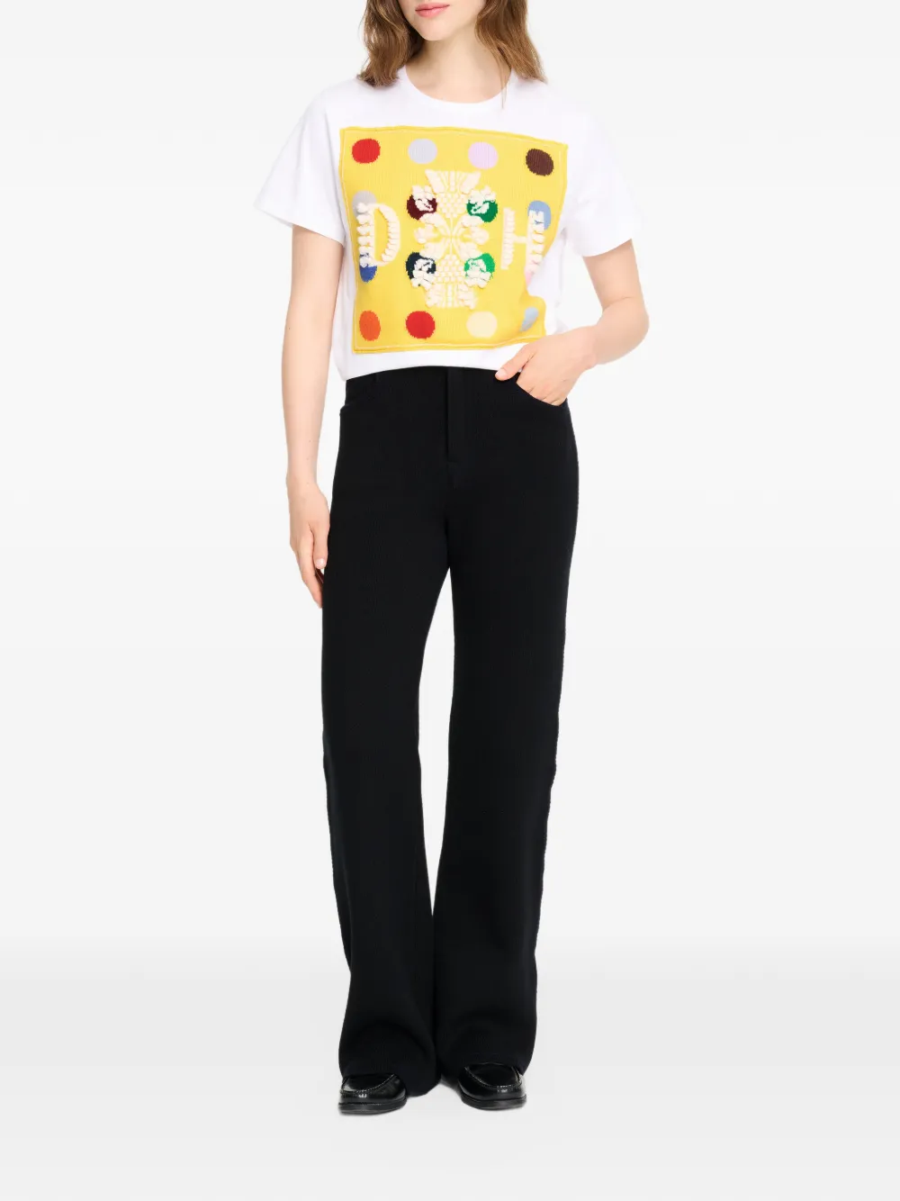 Barrie x Damien Hirst The Spots T-shirt met logo Wit