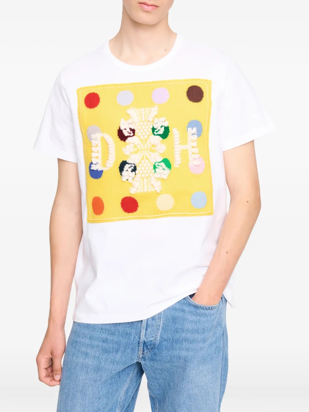 Barrie x Damien Hirst The Spots T-shirt met logo Wit