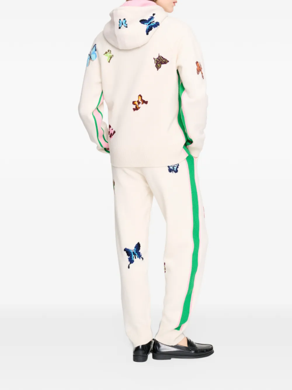 Barrie x Damien Hirst The Butterflies kasjmier hoodie Beige