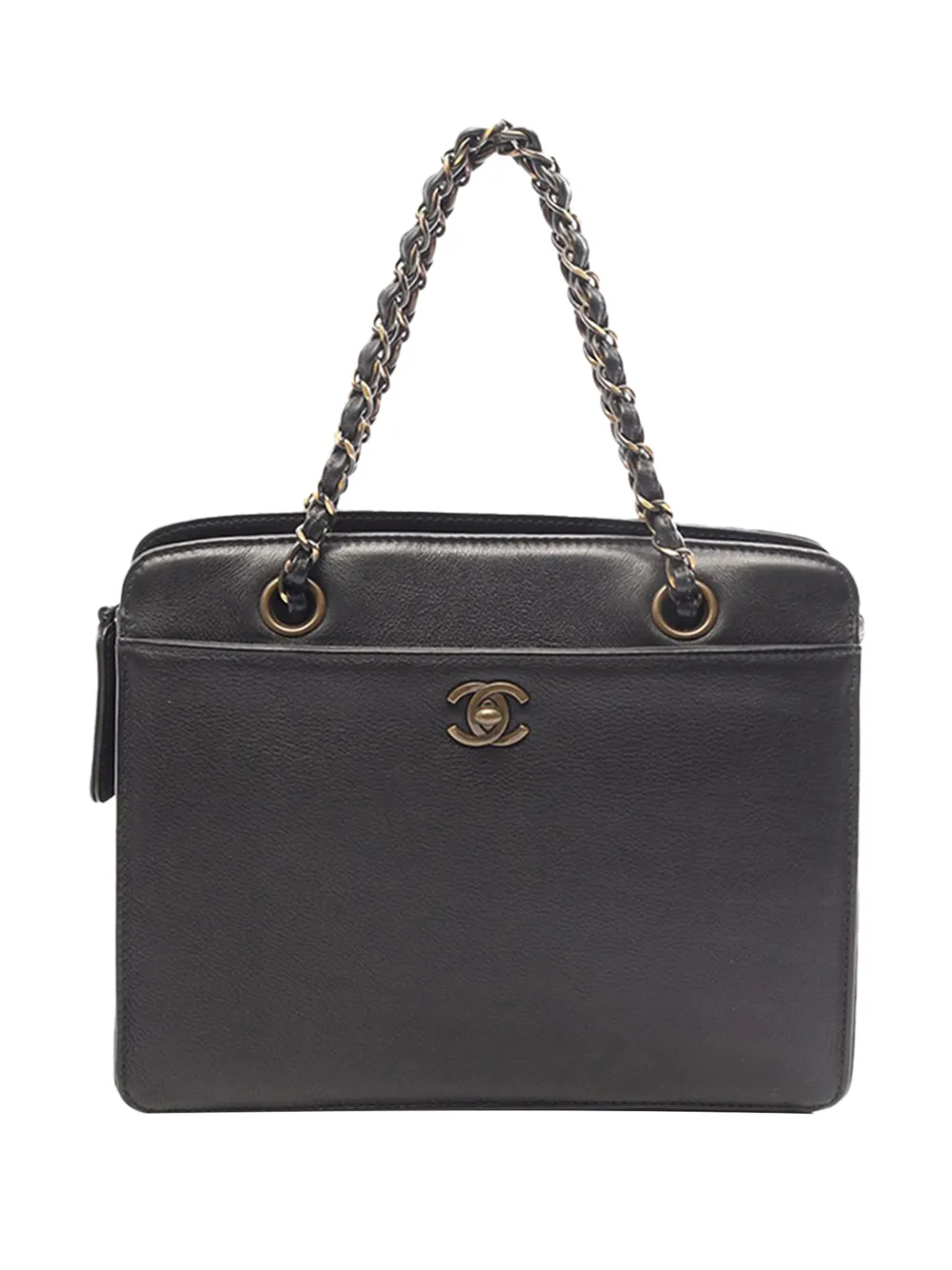 CHANEL Pre-Owned 1997-1999 CC Calfskin tote bag - Nero