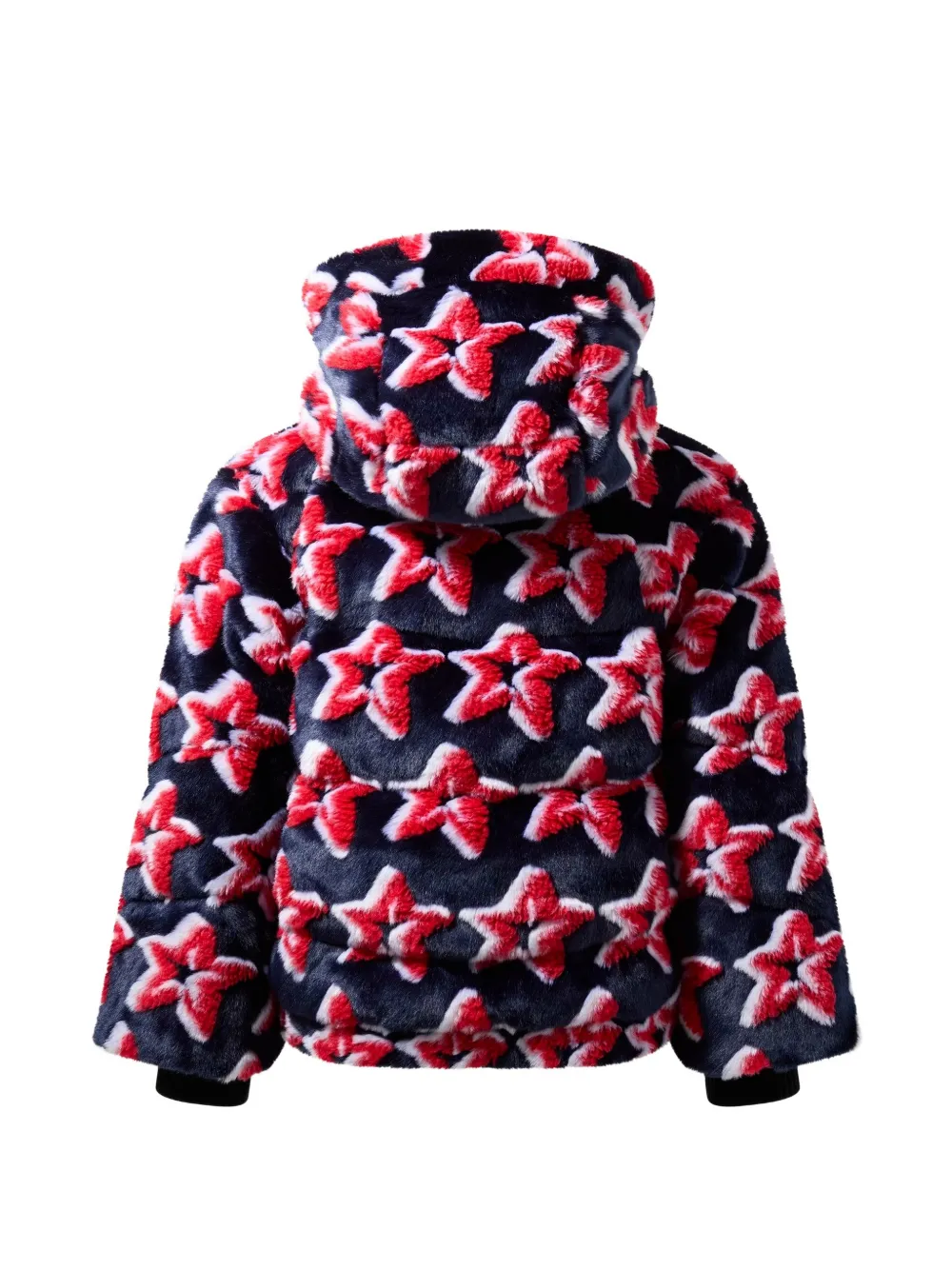 Perfect Moment Kids Apres star-print jacket Blauw