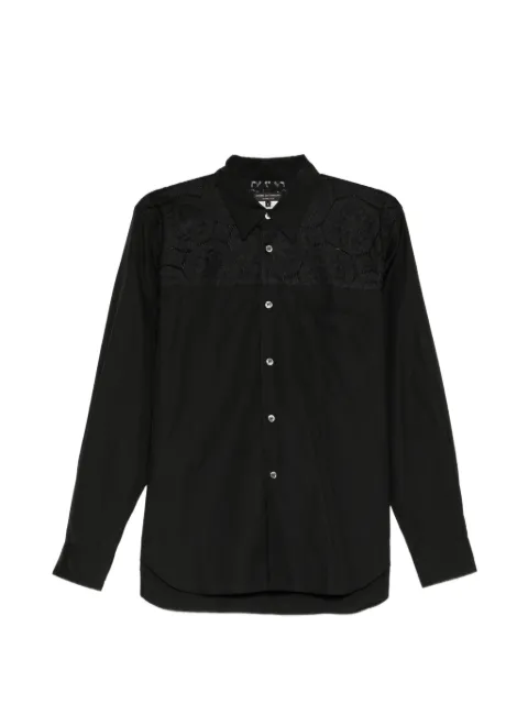 Comme Des Garçons lace-panelled shirt