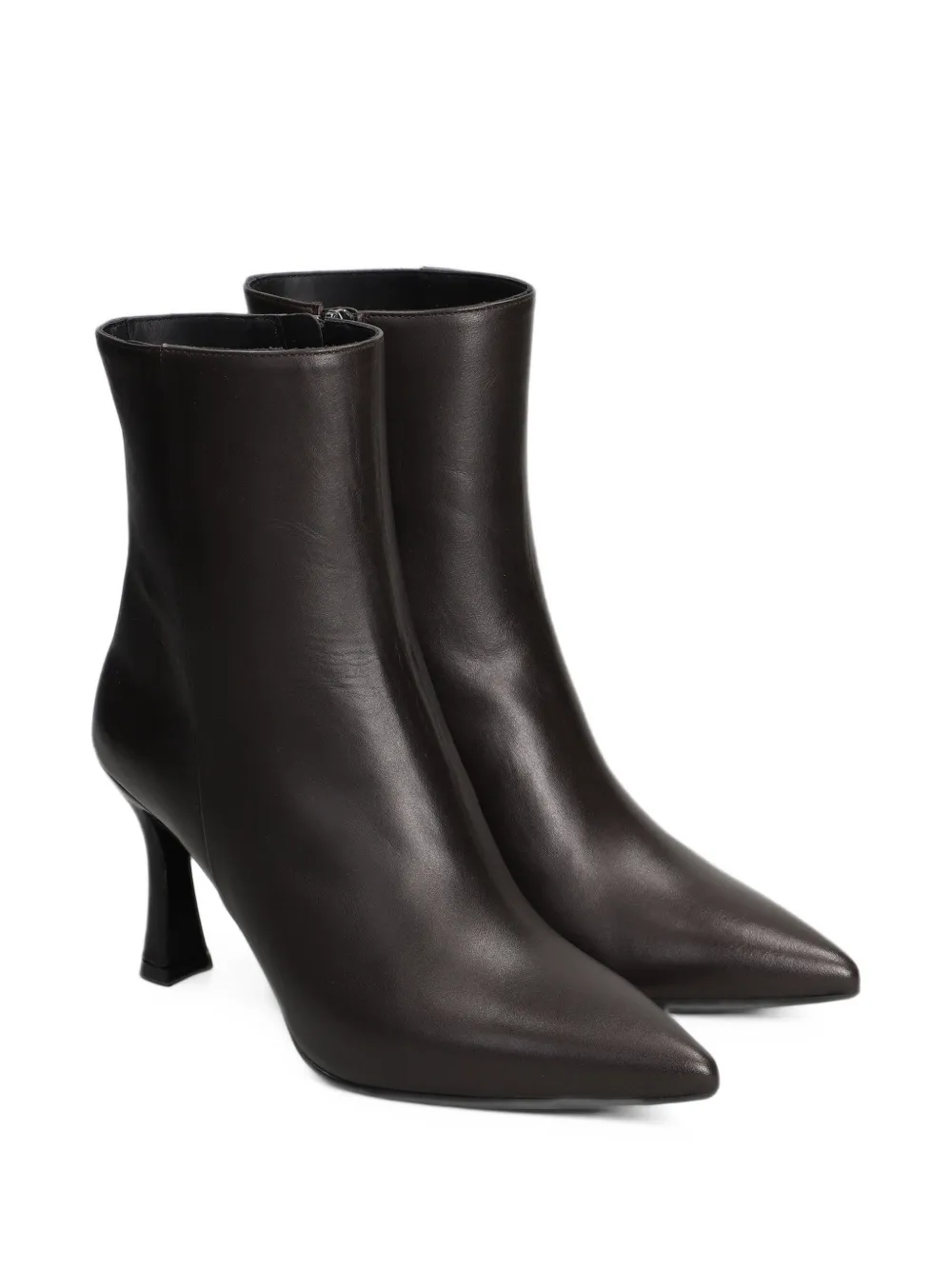Evaluna pointed-toe ankle boots - Marron