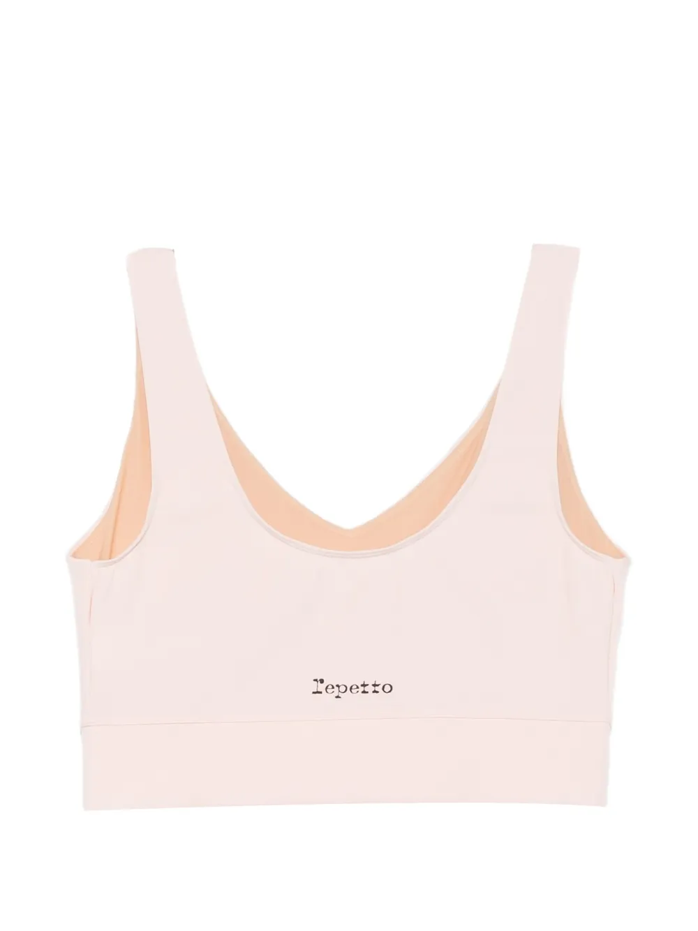 Repetto crossover V-neck sports bra Roze