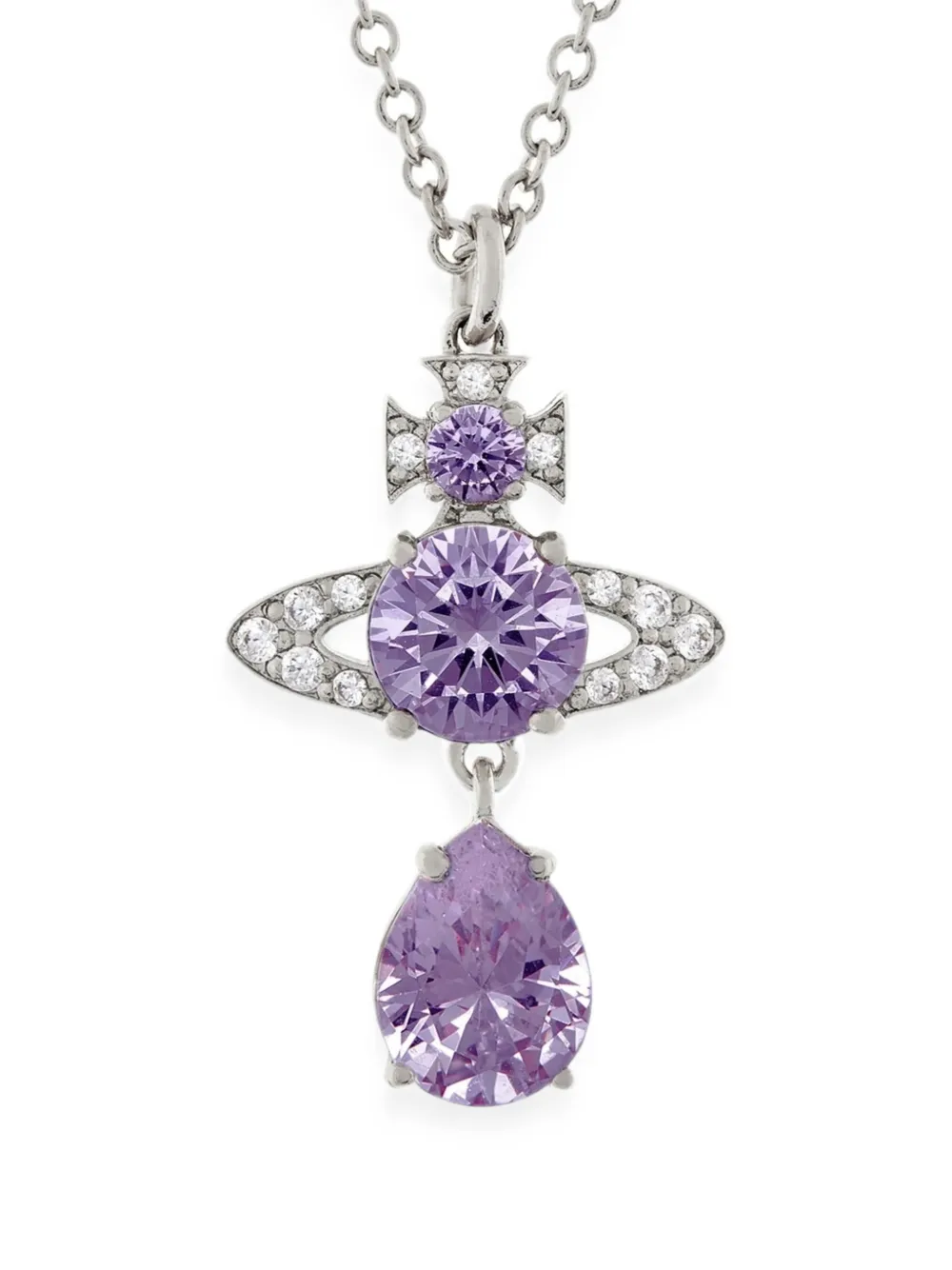 Vivienne Westwood Ismene drop pendant necklace - Argento