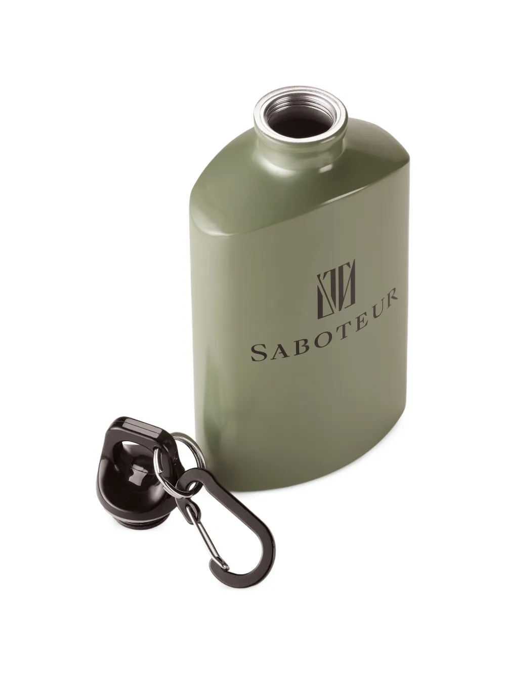 SABOTEUR logo-print military bottle Groen