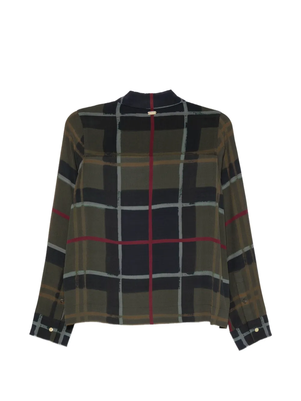 Barbour check-print shirt Groen