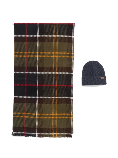 Barbour Tartan-print scarf (set of two)