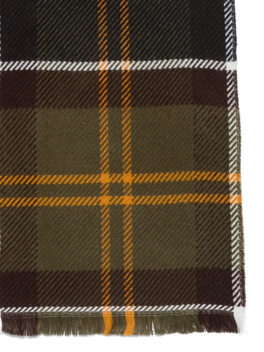 Barbour Tartan-print scarf (set of two) Groen