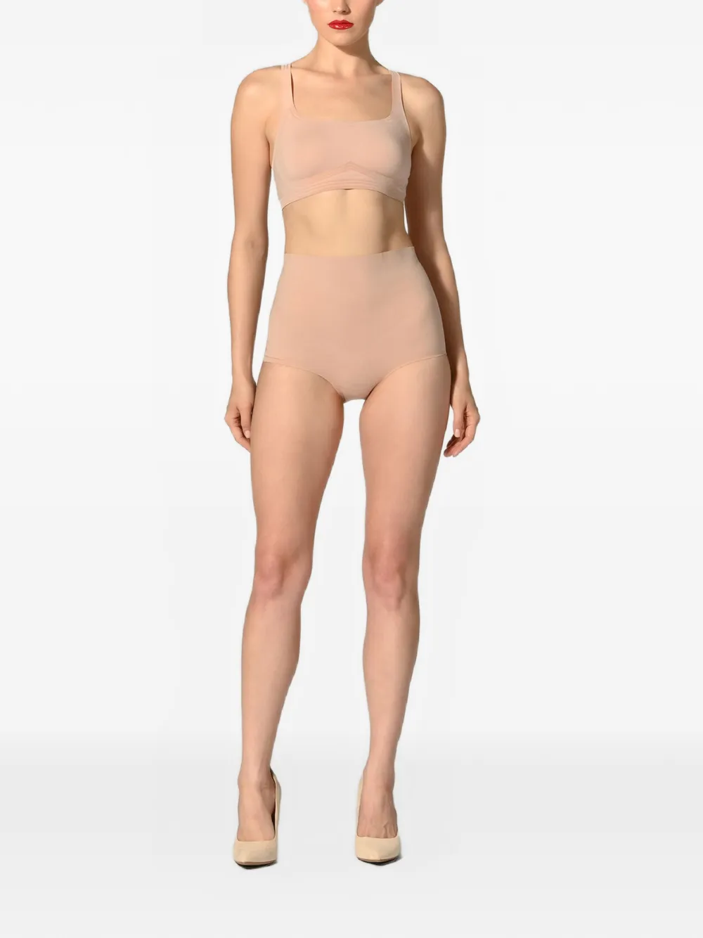 Wolford Contour 3W bh met katoenen print Beige
