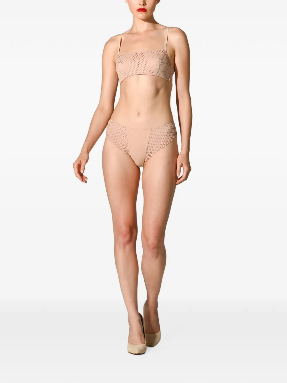 Wolford Romantic slip met kanten detail Roze
