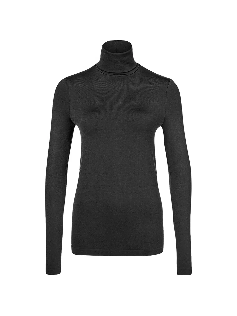 Wolford Luxe roll-neck long-sleeve T-shirt - Schwarz