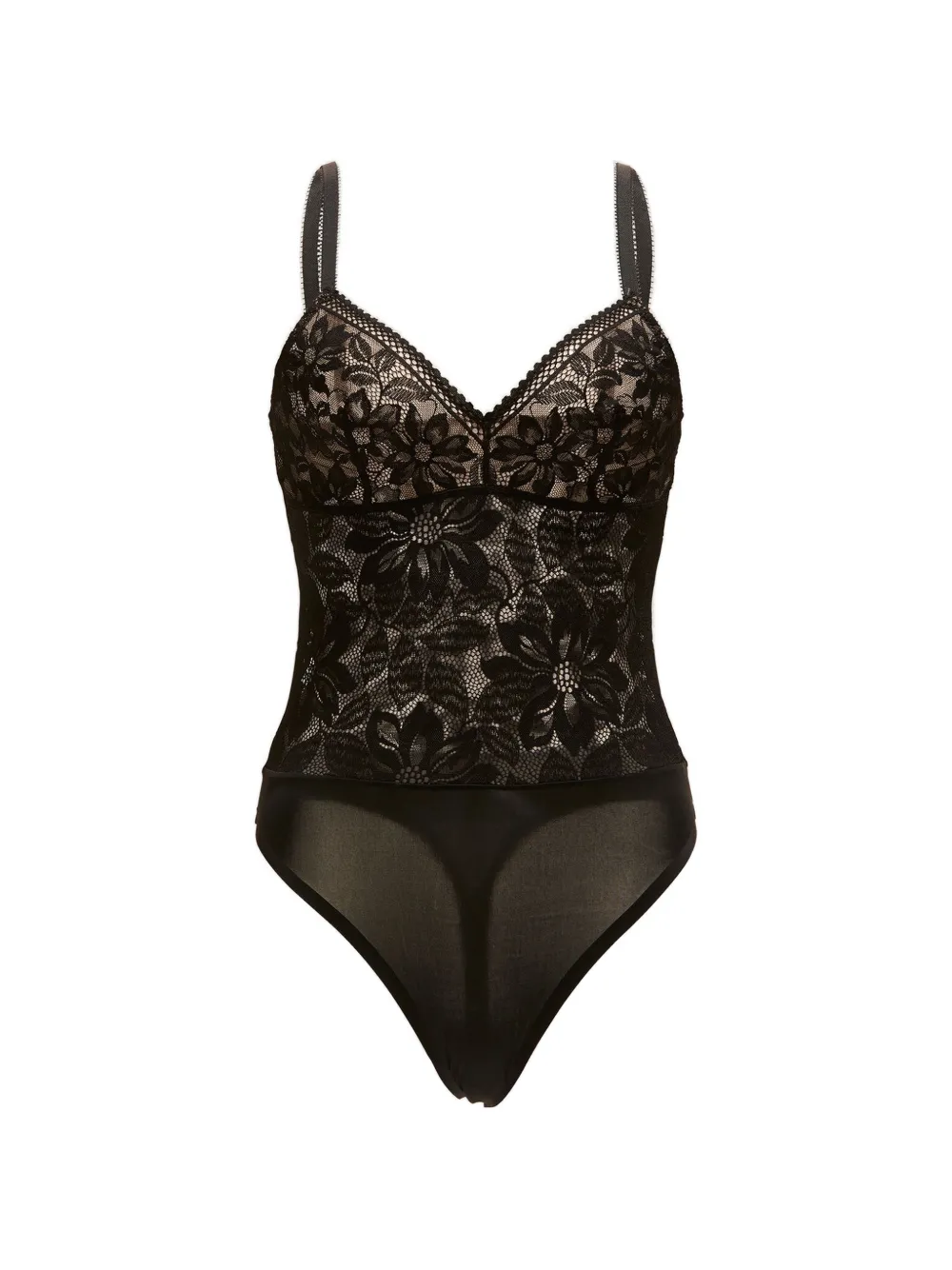Wolford floral-lace bodysuit - Schwarz