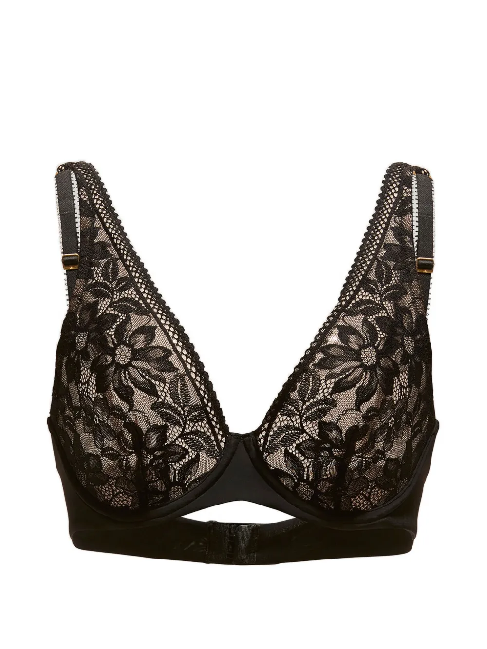 Wolford soutien-gorge en dentelle fleurie - Noir
