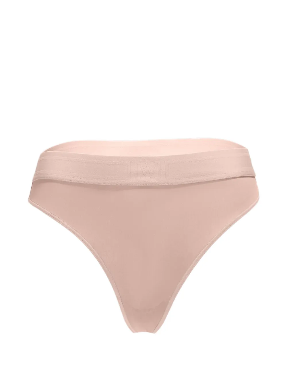 Wolford logo-waistband thong - Rosa