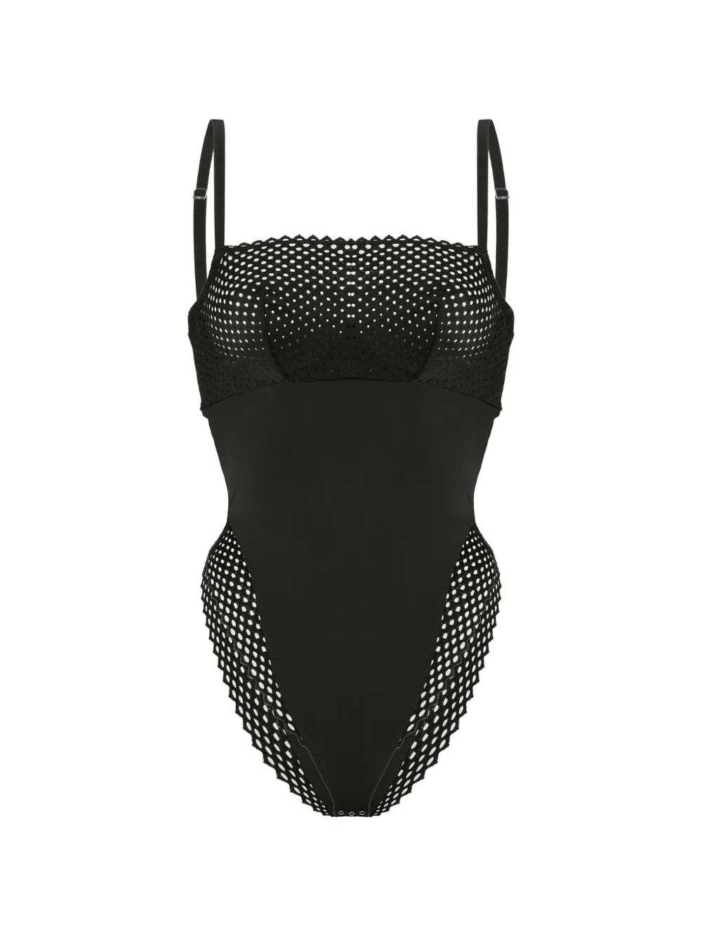Wolford Romantic Net underwired bodysuit - Schwarz